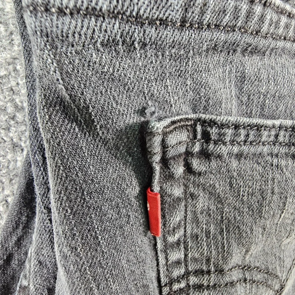 Levi's 511 Slim Fit Jeans 38x30 Faded Black Charcoal 04511-4406 Denim Mens Pants